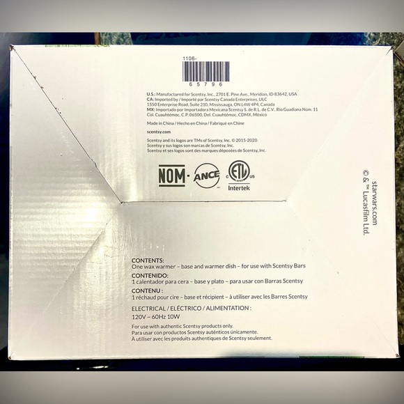 The Child SCENTSY Home Decor Plug In Wax Bar Candle Warmer Star Wars Yoda NEW - Picture 16 of 16